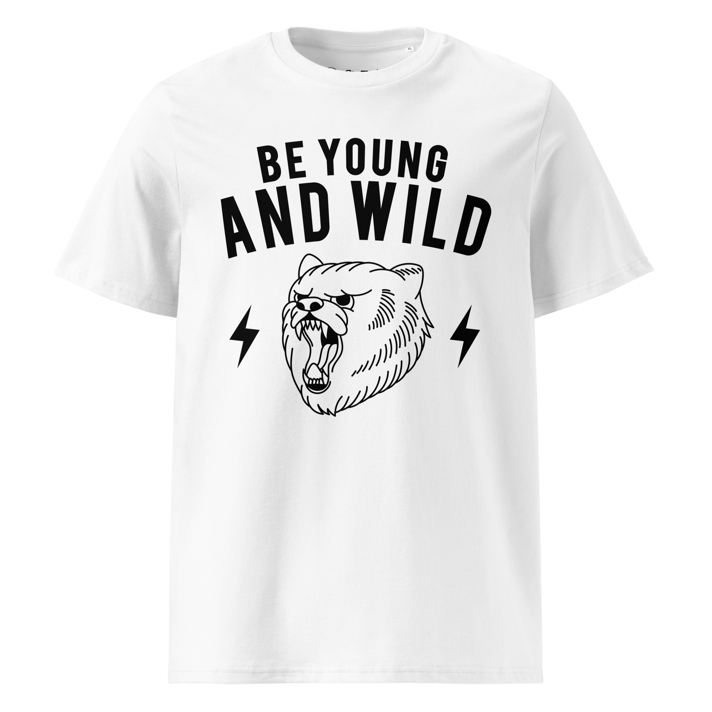 Unisex organic cotton Glint Be Young And Wild